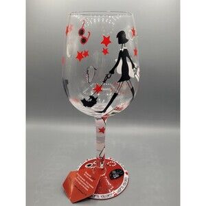 Lolita Shop Til You Drop Wine Glass Collectable/ Tag